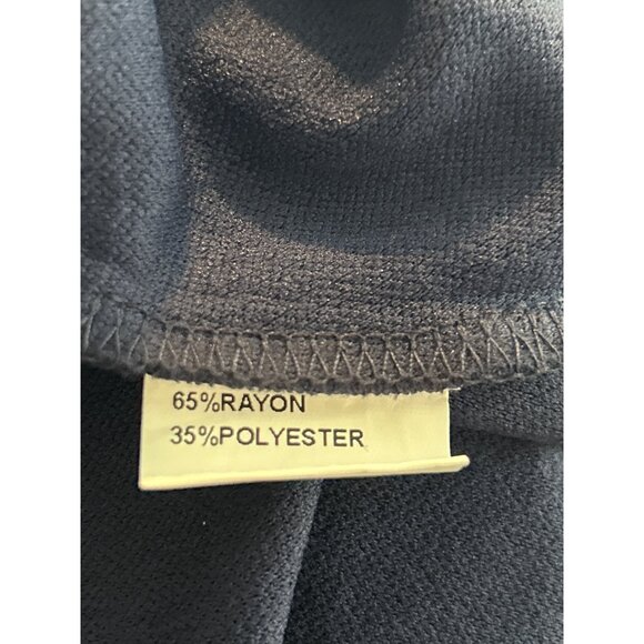 Oxiuly Fashion Dress Women's‎  Navy Blue pockets Fit & Flare Office Career sz M - Picture 12 of 12